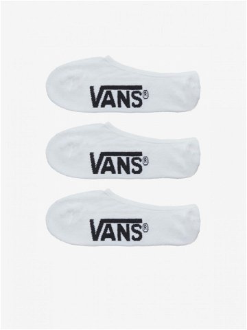 Vans Classic Super No Show Ponožky 3 páry Bílá