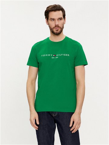 Tommy Hilfiger T-Shirt Logo MW0MW11797 Zelená Regular Fit