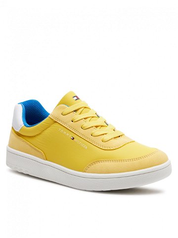 Tommy Hilfiger Sneakersy Low Cut Lace-Up Sneaker T3X9-33351-1694 S Žlutá