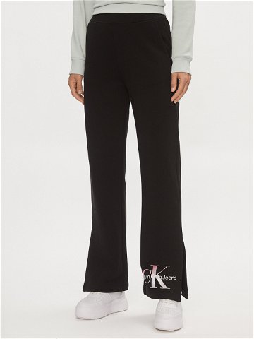 Calvin Klein Jeans Teplákové kalhoty Diffused Monologo J20J223422 Černá Regular Fit