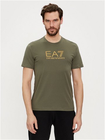 EA7 Emporio Armani T-Shirt 3DPT08 PJM9Z 1846 Zelená Regular Fit
