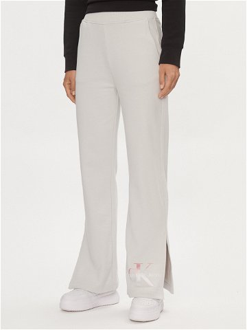Calvin Klein Jeans Teplákové kalhoty Diffused Monologo J20J223422 Šedá Regular Fit