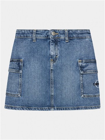 Calvin Klein Jeans Džínová sukně Authentic IG0IG02385 Modrá Regular Fit