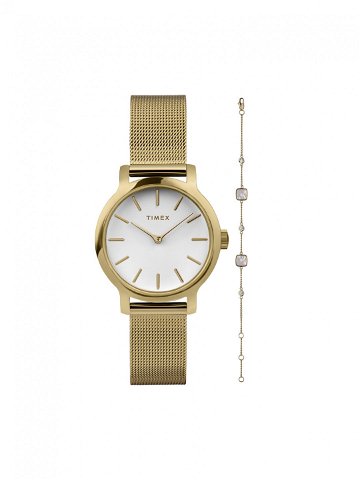 Timex Sada hodinek a náramek Transcend TWG063900 Zlatá