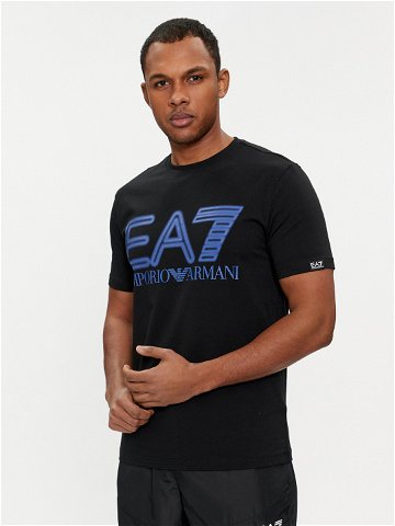 EA7 Emporio Armani T-Shirt 3DPT37 PJMUZ 1200 Černá Regular Fit