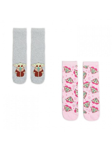 Cropp – 2 pack ponožky Baby Yoda – Vícebarevná