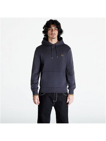 FRED PERRY Tipped Hooded Sweatshirt Anchgrey Dkcaram
