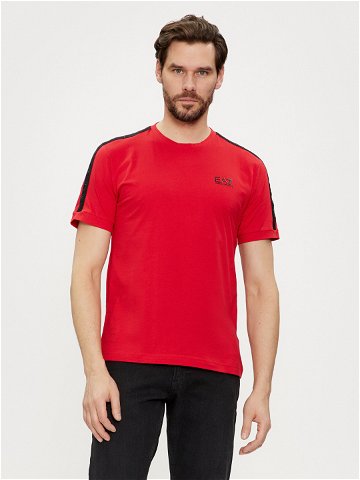 EA7 Emporio Armani T-Shirt 3DPT35 PJ02Z 1461 Červená Regular Fit
