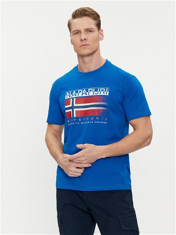 Napapijri T-Shirt S-Kreis NP0A4HQR Modrá Regular Fit