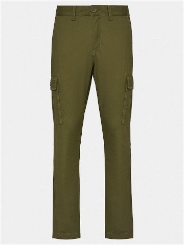 Tommy Jeans Kalhoty z materiálu Austin DM0DM18940 Zelená Slim Fit