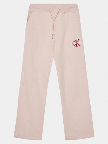Calvin Klein Jeans Teplákové kalhoty Monogram IG0IG02448 Růžová Relaxed Fit