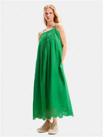 Desigual Letní šaty Porland 24SWVW21 Zelená Loose Fit