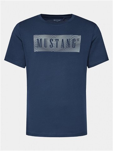 Mustang T-Shirt Austin 1014937 Tmavomodrá Regular Fit