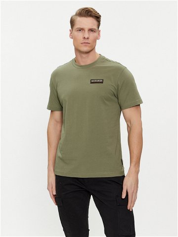 Napapijri T-Shirt Iaato NP0A4HFZ Zelená Regular Fit