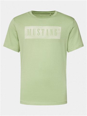Mustang T-Shirt Austin 1014937 Zelená Regular Fit