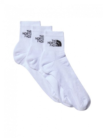 The North Face Sada 3 párů pánských vysokých ponožek NF0A882GFN41 Bílá