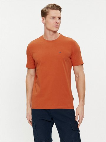 Napapijri T-Shirt Salis NP0A4H8D Oranžová Regular Fit