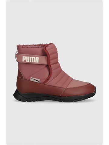 Dětské sněhule Puma Puma Nieve Boot WTR červená barva