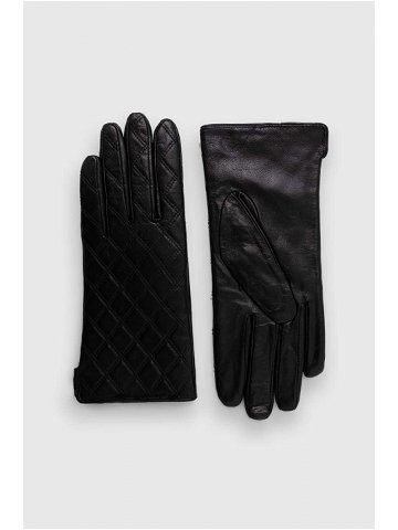 Kožené rukavice Answear Lab dámské černá barva