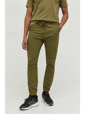 Kalhoty Champion pánské zelená barva