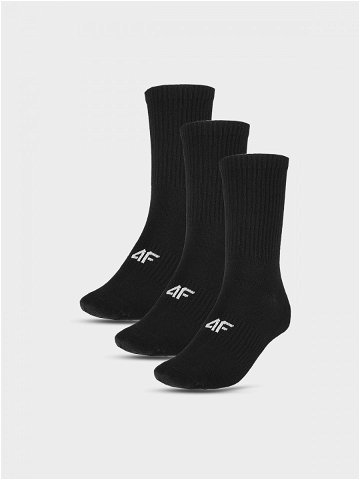Dámské ponožky casual nad kotník 3-pack – černé
