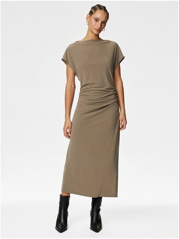 Hnědé dámské šaty Marks & Spencer