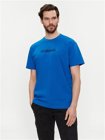 Napapijri T-Shirt NP0A4H8S Modrá Regular Fit