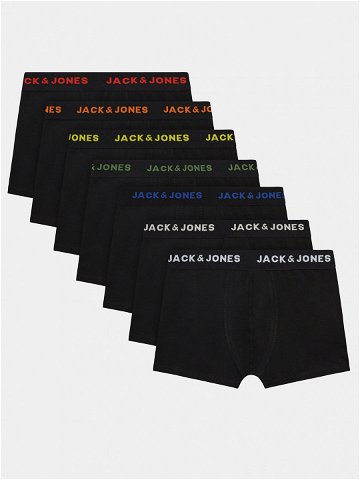 Jack & Jones Junior Set 7 kusů boxerek Basic 12223126 Černá