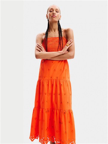 Desigual Letní šaty Malver 24SWVW12 Oranžová Regular Fit