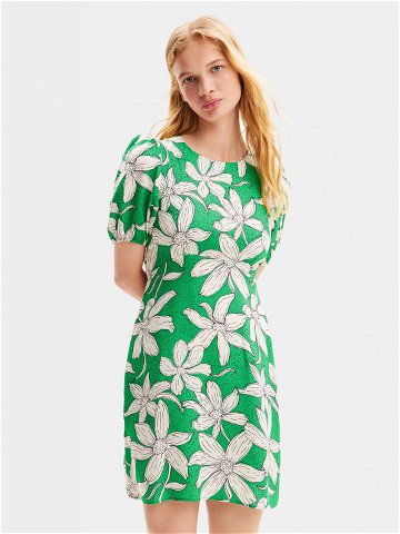Desigual Letní šaty Nashville 24SWVW36 Zelená Straight Fit