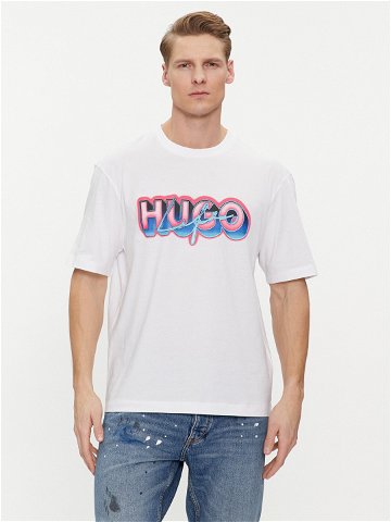 Hugo T-Shirt Nillumi 50515278 Bílá Regular Fit