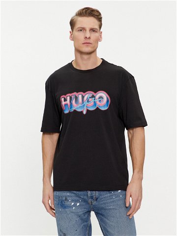 Hugo T-Shirt Nillumi 50515278 Černá Regular Fit