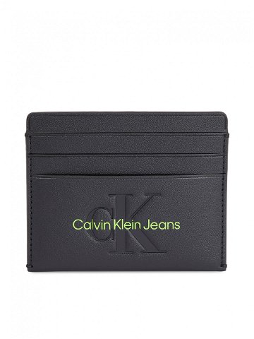 Calvin Klein Jeans Pouzdro na kreditní karty Sculpted Cardcase 6Cc Mono K60K611987 Černá