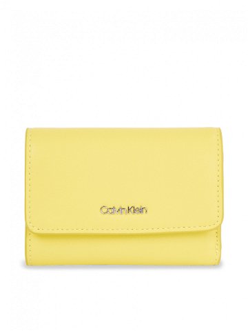 Calvin Klein Malá dámská peněženka Ck Must Small Trifold K60K611934 Žlutá