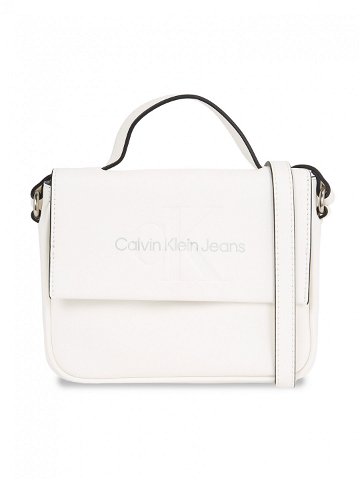 Calvin Klein Jeans Kabelka Sculpted Boxy Flap Cb20 Mono K60K610829 Bílá