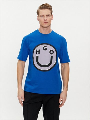 Hugo T-Shirt Nimper 50513189 Modrá Regular Fit