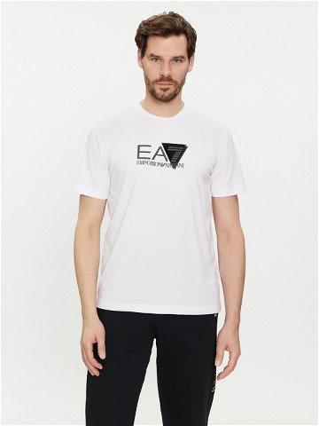 EA7 Emporio Armani T-Shirt 3DPT36 PJULZ 1100 Bílá Regular Fit
