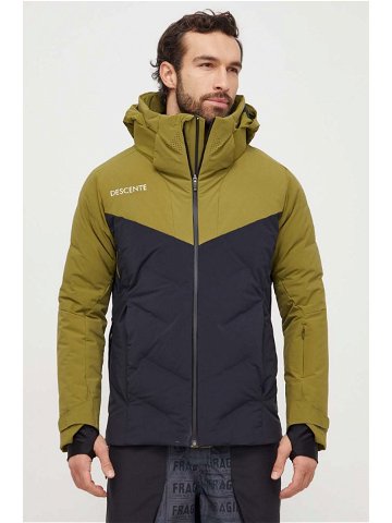 Péřová lyžařská bunda Descente CSX zelená barva