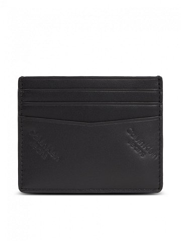 Calvin Klein Jeans Pouzdro na kreditní karty Logo Print Cardcase 6Cc K50K511817 Černá