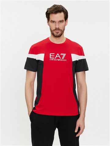 EA7 Emporio Armani T-Shirt 3DPT10 PJ02Z 1461 Červená Regular Fit