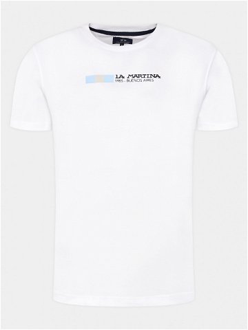 La Martina T-Shirt YMR314 JS206 Bílá Regular Fit