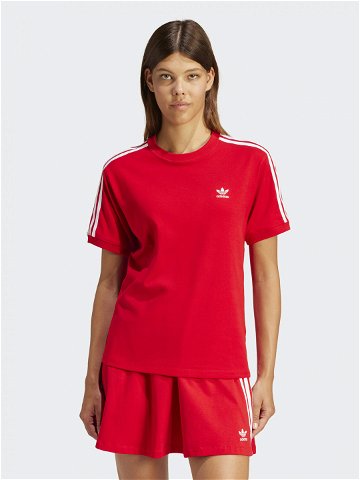 Adidas T-Shirt 3-Stripes IR8050 Červená Regular Fit