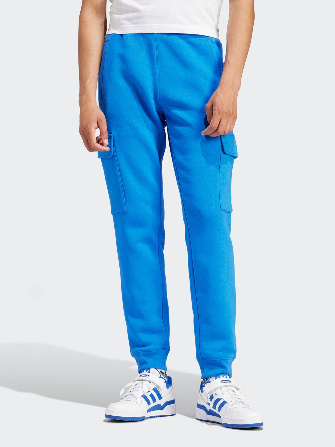 Adidas Teplákové kalhoty adicolor Trefoil IP2758 Modrá Regular Fit