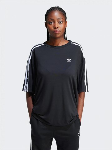 Adidas T-Shirt 3-Stripes IU2406 Černá Oversize