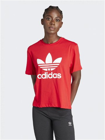 Adidas T-Shirt adicolor Trefoil IM6930 Červená Boxy Fit