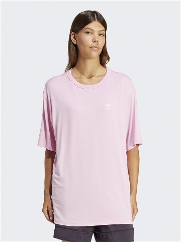Adidas T-Shirt adicolor Trefoil IR8067 Růžová Loose Fit