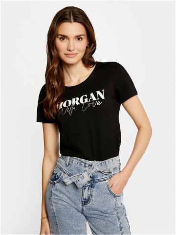 Morgan T-Shirt 241-DUNE Černá Regular Fit