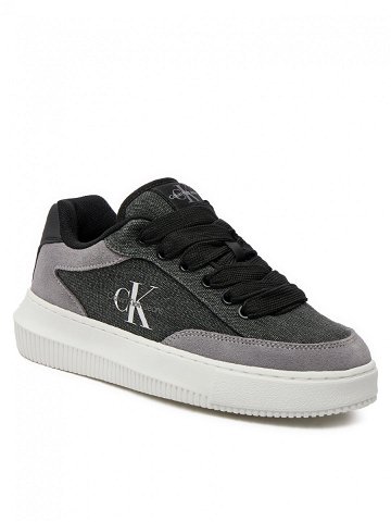 Calvin Klein Jeans Sneakersy Chunky Cupsole Lace Skater Btw YW0YW01452 Černá