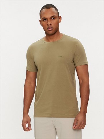 Calvin Klein T-Shirt K10K112724 Zelená Slim Fit