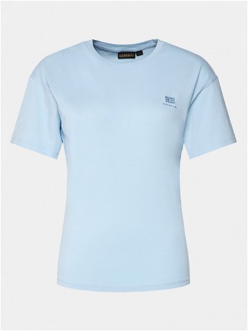 Napapijri T-Shirt S-Nina NP0A4H87 Světle modrá Regular Fit